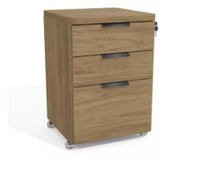 Kappesberg Gaveteiro Para Escritório Quarto Organizador Marrom Madeira