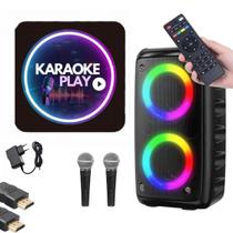 Karaoke Com 2 Microfones Fila De Espera E Pontuação