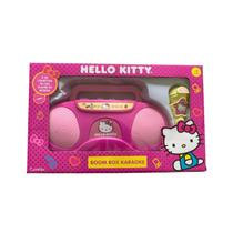 Karaokê Musical Infantil Portátil C/ Microfone Boombox Hello Kitty - Candide