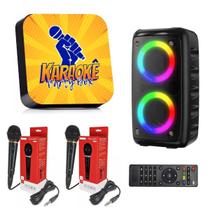Karaoke Party Box 1000 Músicas - 30cm - Controle - Cabos HDMI/P2 - Karaokê Party Box