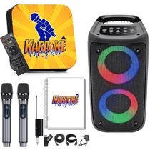 Karaoke Party Box +2 Mic Sem Fio + Caixa De Som + Catálogo - Karaokê Party Box Karaoke Party Box +2 Mic Sem Fio + Caixa De Som + Catálogo - Karaokê Party Box