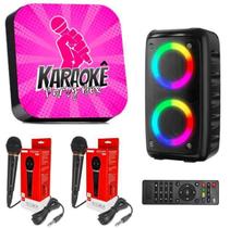 Karaokê Party Box +2 Microfones +Caixa De Som (C/ Pontuação) Karaokê Party Box +2 Microfones +Caixa De Som (C/ Pontuação)