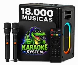 Karaoke Party Box 4K Com Pontuação Real E Fila De Espera18000 MUSICAS e Caixa de 120W e 2Mics Karaoke Party Box 4K Com Pontuação Real E Fila De Espera18000 MUSICAS e Caixa de 120W e 2Mics