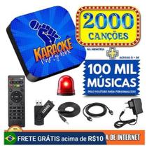 Karaokê Party Box Profissional Preto De 2000 Músicas Com Pontuação Não Precisa de Internet