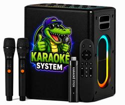 Karaoke Party StickBox 4K Com Pontuação Real E Fila De Espera18000 MUSICAS e Caixa de 120W e 2Mics Karaoke Party StickBox 4K Com Pontuação Real E Fila De Espera18000 MUSICAS e Caixa de 120W e 2Mics