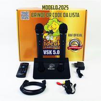 Karaokê Videokê Vsk 5.0 C/11.999 Canções 2 Microfone S/ Fio