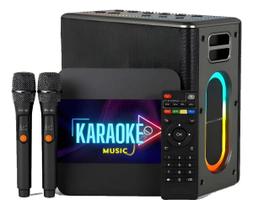 KaraokeSmartBox 4K Com Pontuação Real E Fila De Espera 18000 MUSICAS