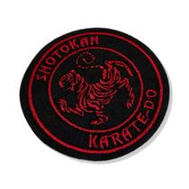 Karatê Shotokan patch bordado passar a ferro ou costura 9,5x9,50 cm