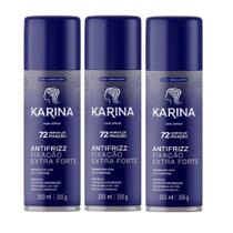Karina Hair Spray Fixação Extra Forte Kit 3unidades de 250ml Karina Hair Spray Fixação Extra Forte Kit 3unidades de 250ml