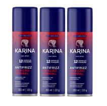 Karina Hair Spray Fixação Normal Kit 3 Unidades de 250ml
