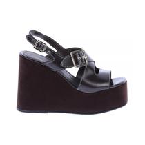 Karol - Sandália Plataforma Anabela Marrom Karol - Sandália Plataforma Anabela Marrom