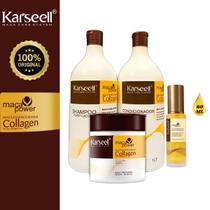 Karseell Collagen Tratamento Capilar 500g Shampoo Condicionador Karseell 1L Óleo Maca Essence