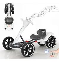 Kart eletrico infantil dobravel ate 65kg com led e controle - xcell -
