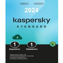 Kaspersky Antivírus Standard 1 Dispositivo Versão 2024