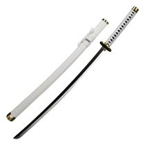 Katana Decorativa 102cm Aço Com Suporte Madeira