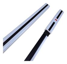 Katana Sasuke Uchiha Naruto Lâmina Bambu Branca Coleção