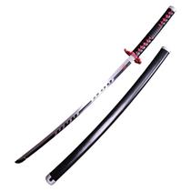 Katana Tanjiro V2 Demon Slayer Decorativa Em Aço Com Suporte