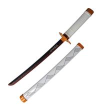 Katana Tanto Rengoku Demon Slayer Em Aço Com Suporte 42 Cm Katana Tanto Rengoku Demon Slayer Em Aço Com Suporte 42 Cm