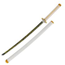 Katana Zenitsu Agatsuma Demon Slayer Decorativo Com Bainha Cosplay Geek Colecionável Katana Zenitsu Agatsuma Demon Slayer Decorativo Com Bainha Cosplay Geek Colecionável