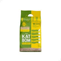 Katbom Areia Higiênica Granulado Capim-limão 3kg Medida:3kg
