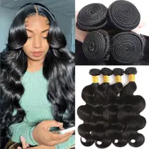 Katspon 12A Cabelo Humano Virgem Brasileiro Body Wave 4 Pacotes Katspon 12A Cabelo Humano Virgem Brasileiro Body Wave 4 Pacotes