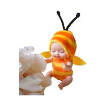 Kawaii 12cm Mini Bonito Bebê Dormindo Simulação Renascimento Boneca Animal Dos Desenhos Animados