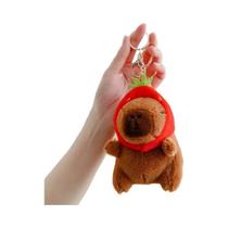 Kawaii Capivara Chaveiro De Pelúcia Mochila Pingente Brinquedo Carro Chaveiro Crianças Presente