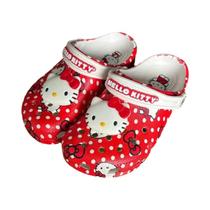 Kawaii Hello Kitty Sanrio Hole Sandálias Chinelos Para Adulto Criança Verão Casa Sapatos De Praia - MINISO Kawaii Hello Kitty Sanrio Hole Sandálias Chinelos Para Adulto Criança Verão Casa Sapatos De Praia - MINISO