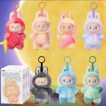 Kawaii Labubu 3.0 PVC Blind Box Series Macaron Pingente Boneca Monstro Chaveiro Presente De