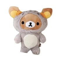 Kawaii Morango Rilakkuma Boneca De Pelúcia Anime Ursinho De Pelúcia Guaxinim Brinquedo De Pelúcia