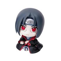 Kawaii Naruto Kakashi Sasuke Itachi Anime Figuras De Ação 9cm Versão Q Carro Decoração Modelo