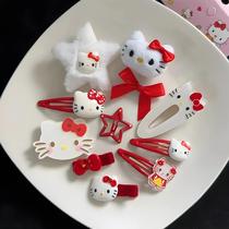 Kawaii Sanrio Cinnamoroll Hello Kitty Hairpin Para Meninas Desenhos Animados Anime Acessórios De