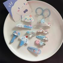 Kawaii Sanrio Cinnamoroll Hello Kitty Hairpin Para Meninas Desenhos Animados Anime Acessórios Para