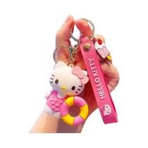 Kawaii Sanrio Olá Kitty Cinnamoroll Anime Dos Desenhos Animados Chaveiro Pingente Mochila Ornamentos