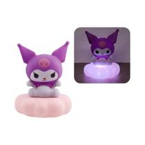 Kawaii Sanrio Olá Kitty Kuromi Cinnamoroll Luz Noturna Lâmpada De Cabeceira Brinquedo Anime Para