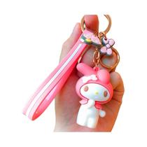 Kawaii Sanrio Olá Kitty Minha Melodia Kuromi Cinnamoroll Chaveiro Saco Pingente Bonito Boneca