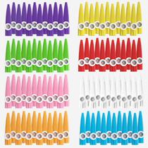 Kazoos Cheelyvin.H 64 peças de plástico de 8 cores para festas infantis