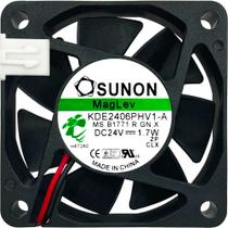 KDE2406PHV1-A Sunon 24V 1.7W 0.07A 2 Fios 2P 60X60X15 A1