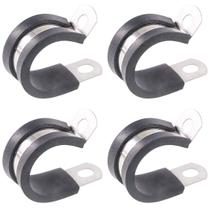 Keadic 20 peças de abraçadeiras de aço inoxidável com revestimento de borracha, 22 mm Keadic 20 peças de abraçadeiras de aço inoxidável com revestimento de borracha, 22 mm