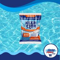 KEEP CLOR Cloro Orgânico em Pastilha 200 grs Multiação Desinfetante, Clarificante e Estabilizador para Piscinas KEEP CLOR Cloro Orgânico em Pastilha 200 grs Multiação Desinfetante, Clarificante e Estabilizador para Piscinas