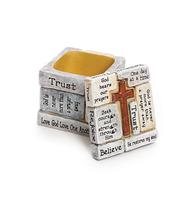 Keepsake Box Roman Giftware Collection: mistura de resina e pedra