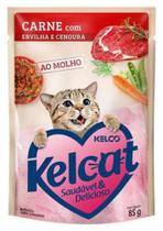 Kelcat Sachet Carne com ervilha e cenoura - 85g - Kelco