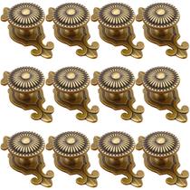 Kelier Brass Cabinet Knobs, pacote com 12, vintage, retrô, 7,4 x 3,2 x 2,7 cm