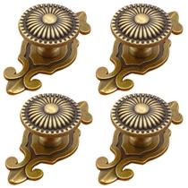 Kelier Brass Cabinet Knobs Vintage Retro, pacote com 4, 3 x 2 cm