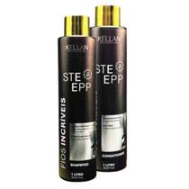 Kellan Linha Step Escova Progressiva Reestruturador 2 Passos 1Lt Kellan Linha Step Escova Progressiva Reestruturador 2 Passos 1Lt