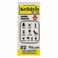 KELLDRIN SC 25 30ML * Controle de baratas, moscas, formigas, escorpiões, cupins, lagartas, carrapatos, pulgas, traças, pulgões, aranhas