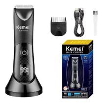 Kemei Aparador Elétrico De Bolas De Cabelo À Prova D'água Corpo Groomer Lâmina De Cerâmica Recarregá Kemei Aparador Elétrico De Bolas De Cabelo À Prova D'água Corpo Groomer Lâmina De Cerâmica Recarregá