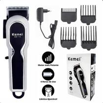 Kemei Km-119 Cortador Digital Profissional Sem Fio