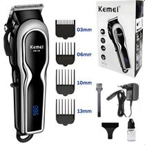 Kemei Km-119 Cortador Profissional Display Digital Led