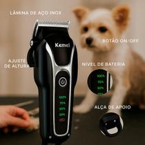 Kemei Pet Recarregável Com Display E Led